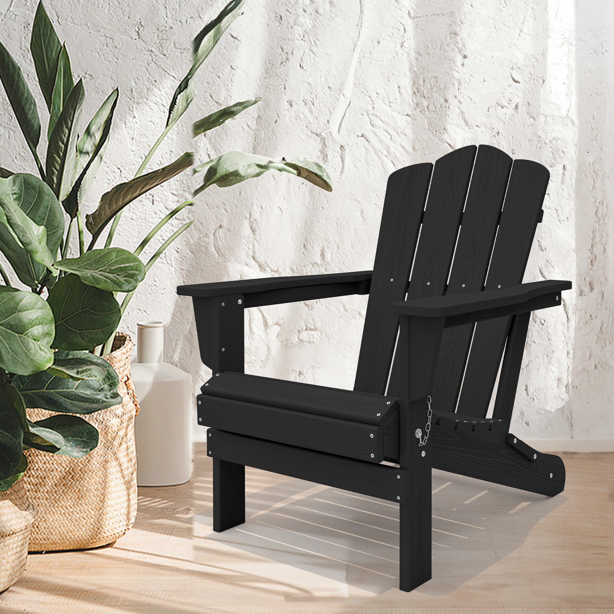 Rosecliff Heights HDPE Foldable Steel Adirondack Chair & Reviews